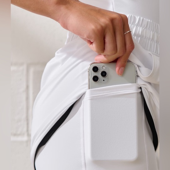 Abercrombie YPB White and Black Trim Activewear Romper - Picture 4 of 11